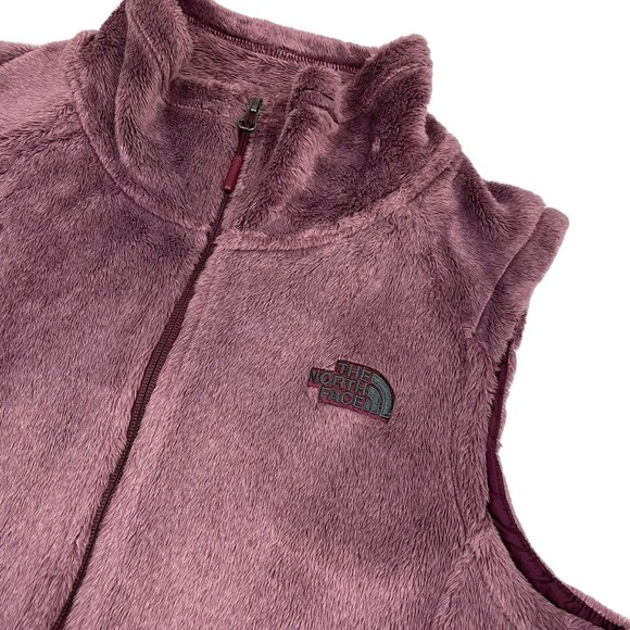 The North Face Vest Women's Large Purple Osito Full Zip Soft Fleece Sleeveless - Picture 3 of 10